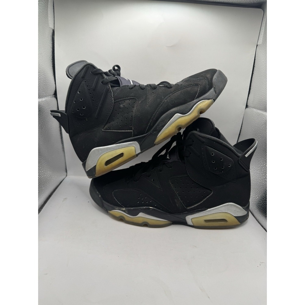 Jordan 6 Retro Mid Chrome Black Metallic Silver DX2836-001 Mens Size 10